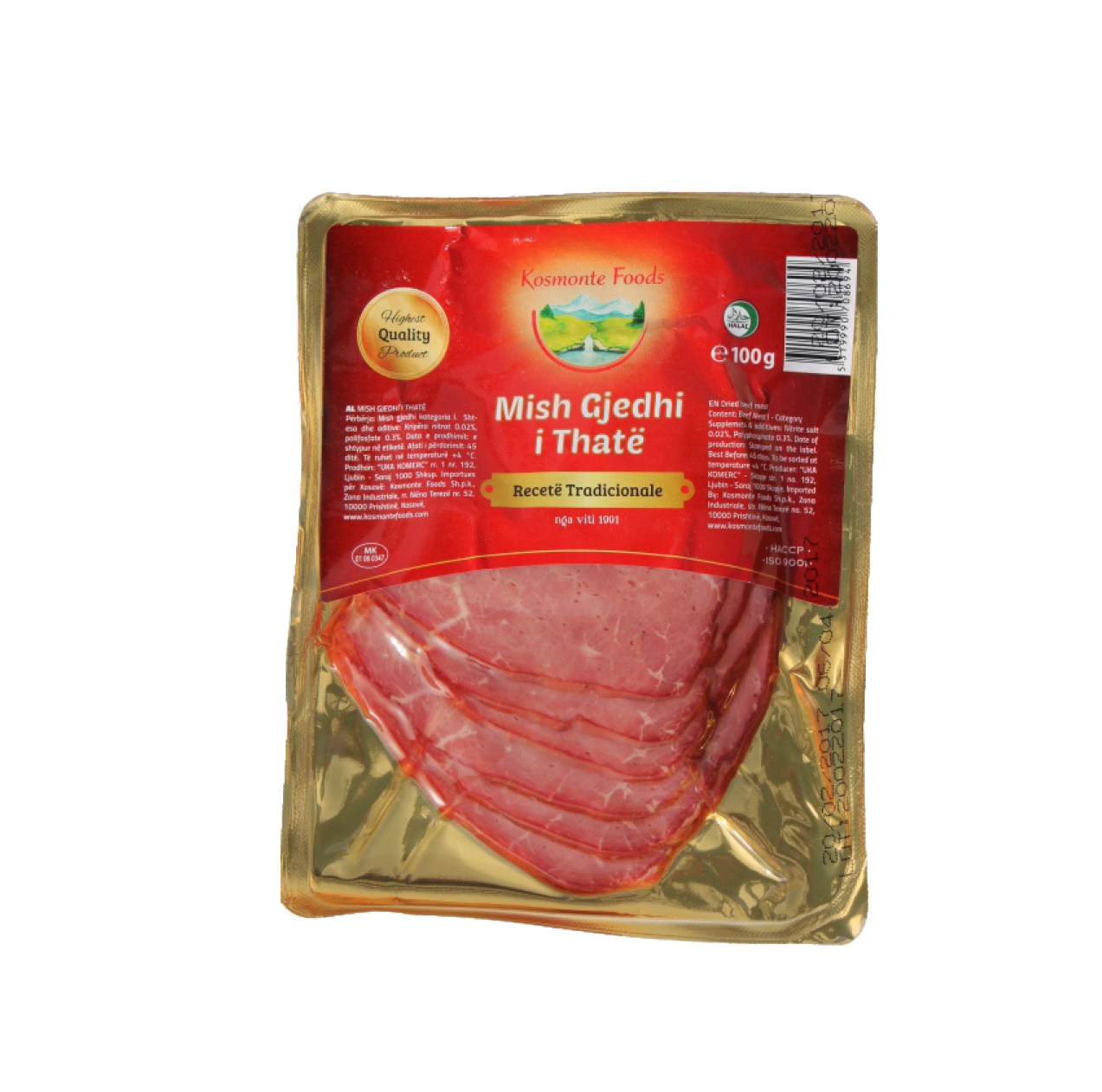 Mish gjedhi i thatë në rriska 20/100gr