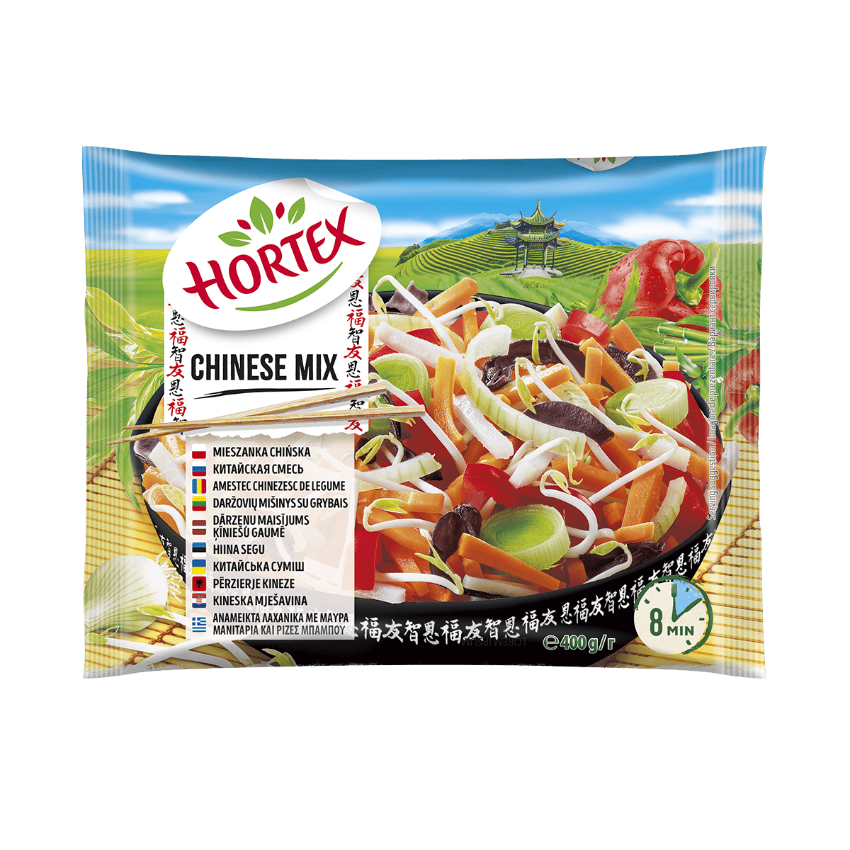Hortex përzierje perimesh kineze 16/400gr (019)