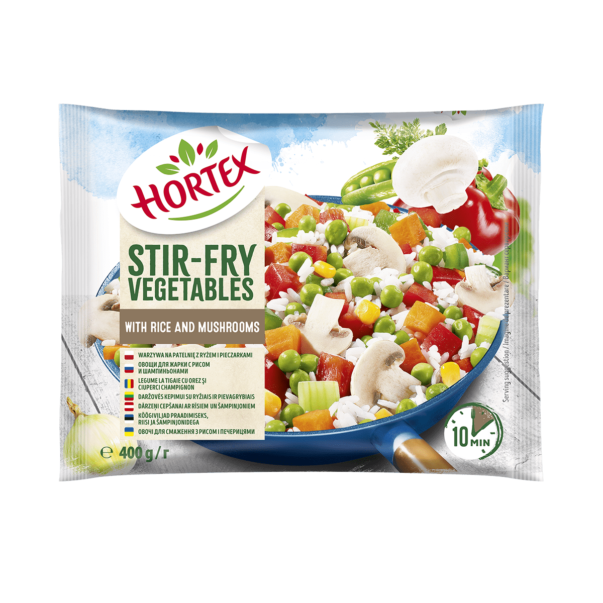 Hortex Perime të fërguara oriz/këpurdha 14/400gr (873)