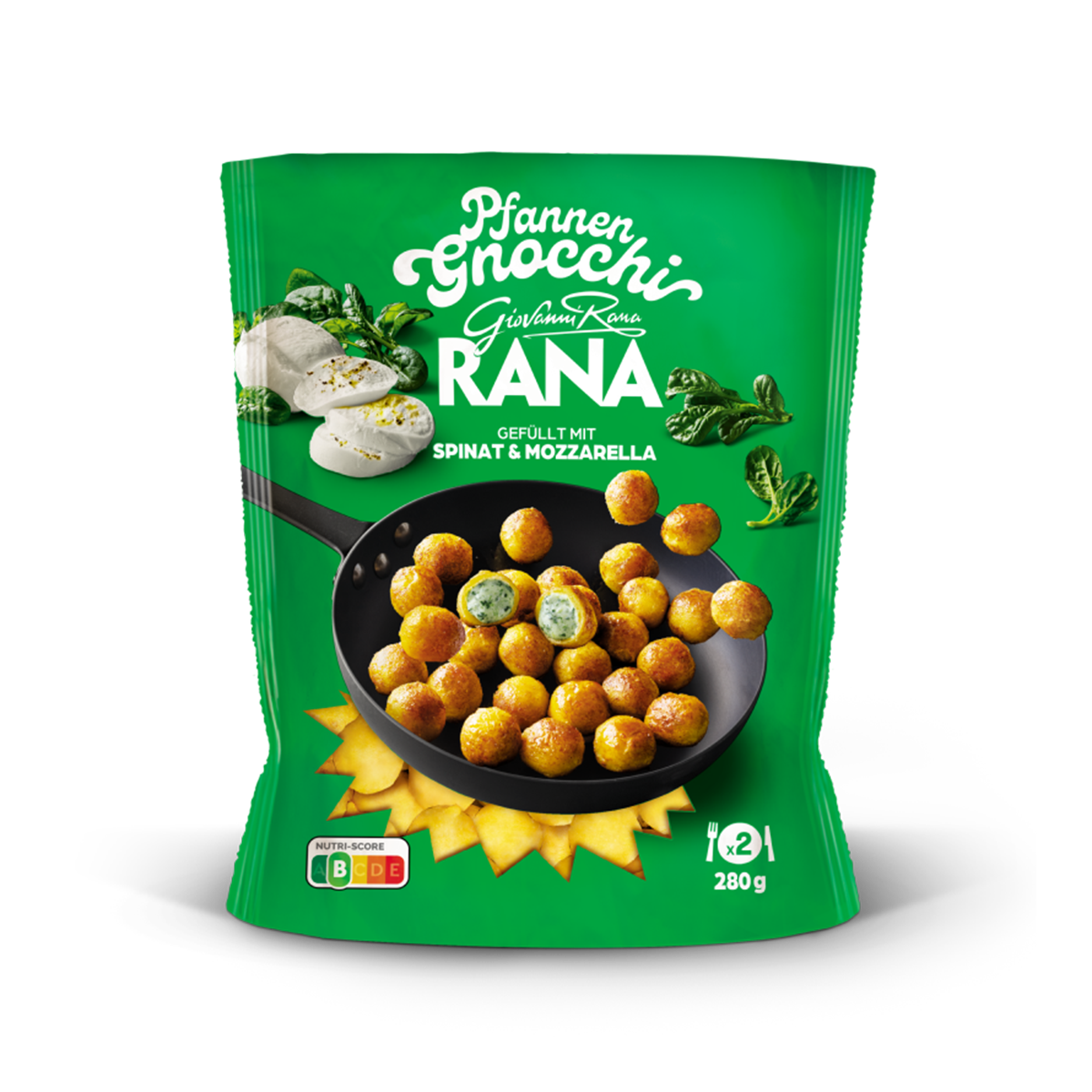 Rana Gnocchi Spinaq & Mozzarella 6/280gr