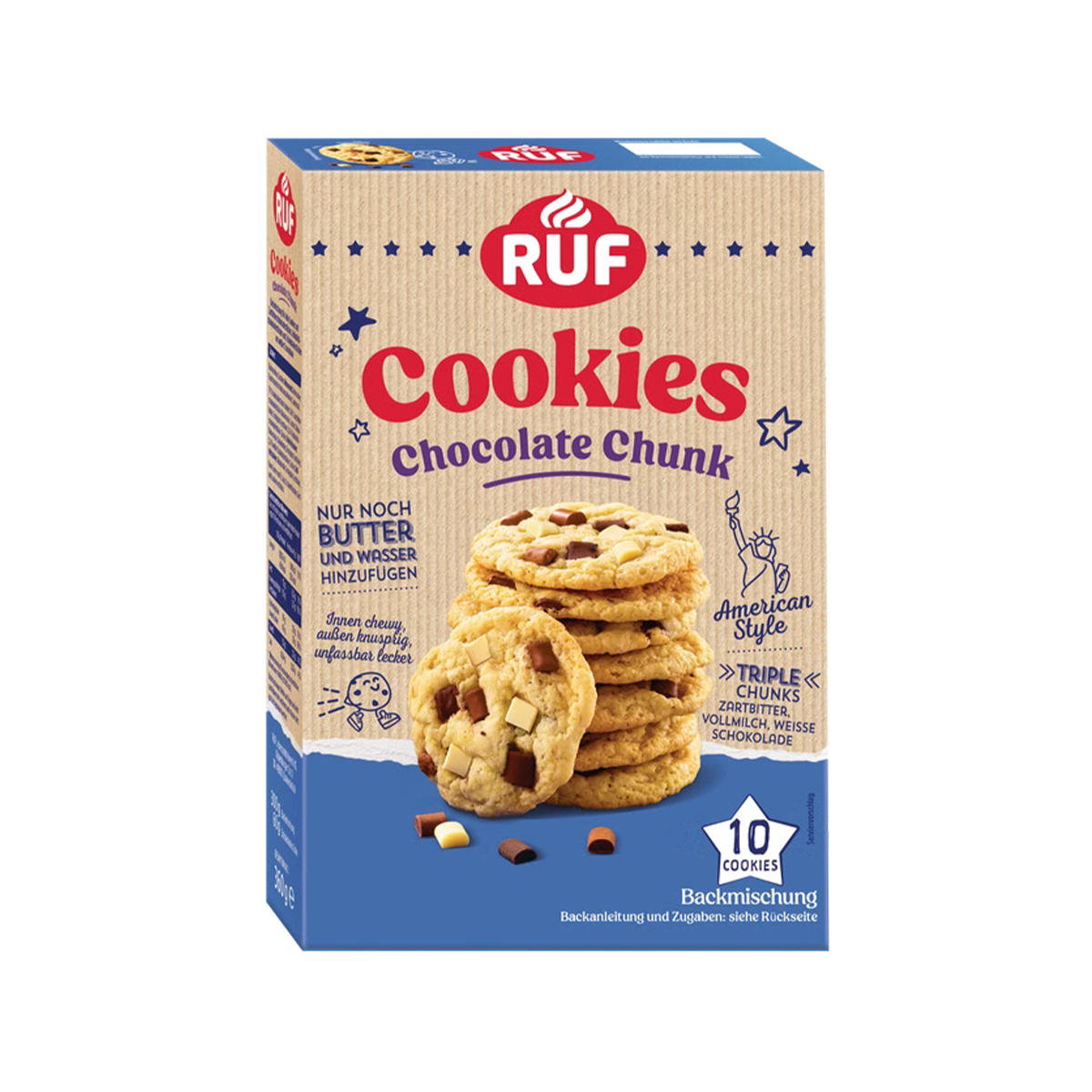 Ruf Cookies Chocolate Chunk 8/360gr