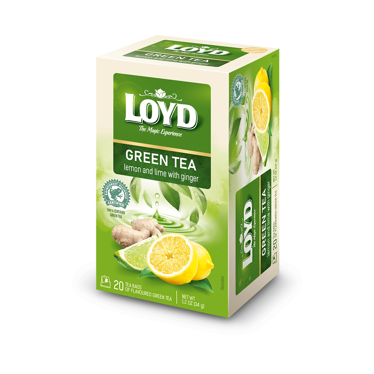 LOYD Green Lemon, Lime&Ginger 8/34gr