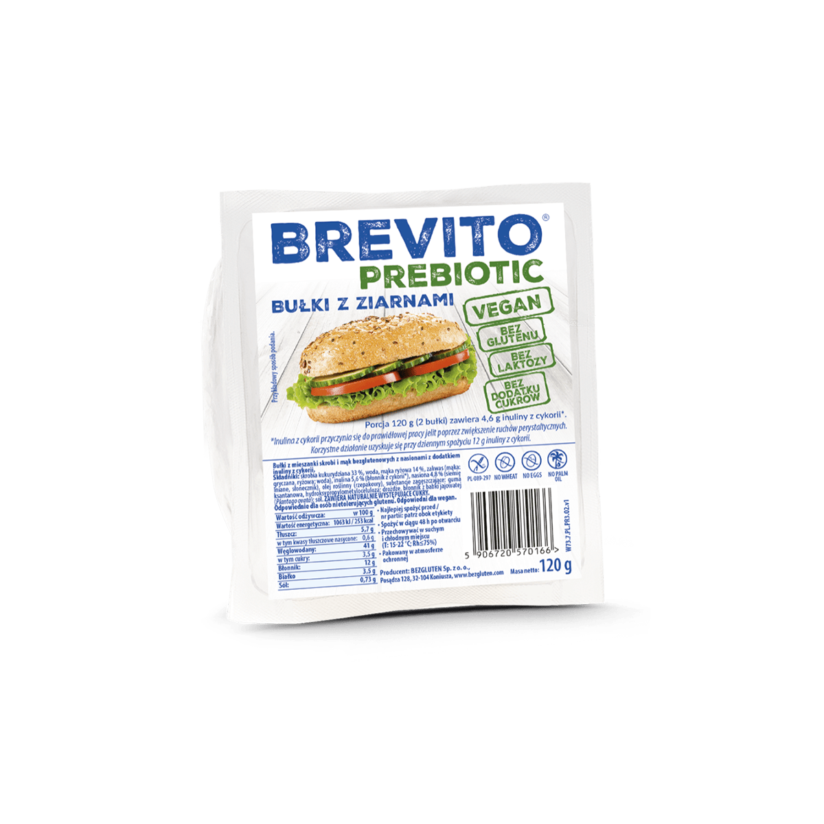 Brevito bukë pa gluten 12/120gr