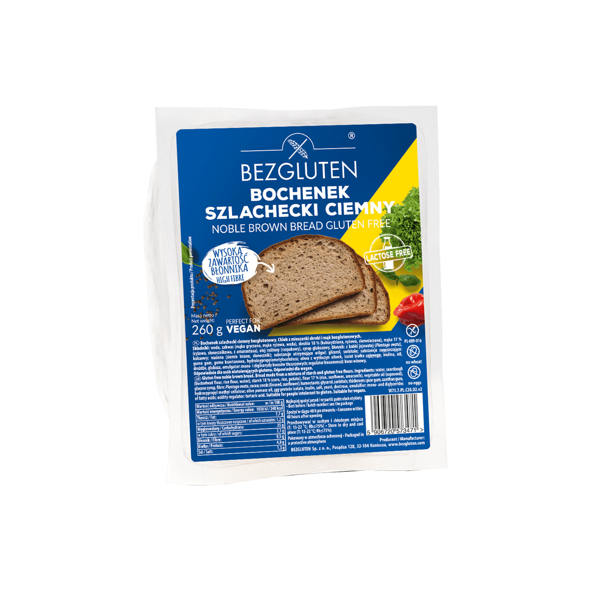 Bukë e kaftë pa gluten 9/260gr