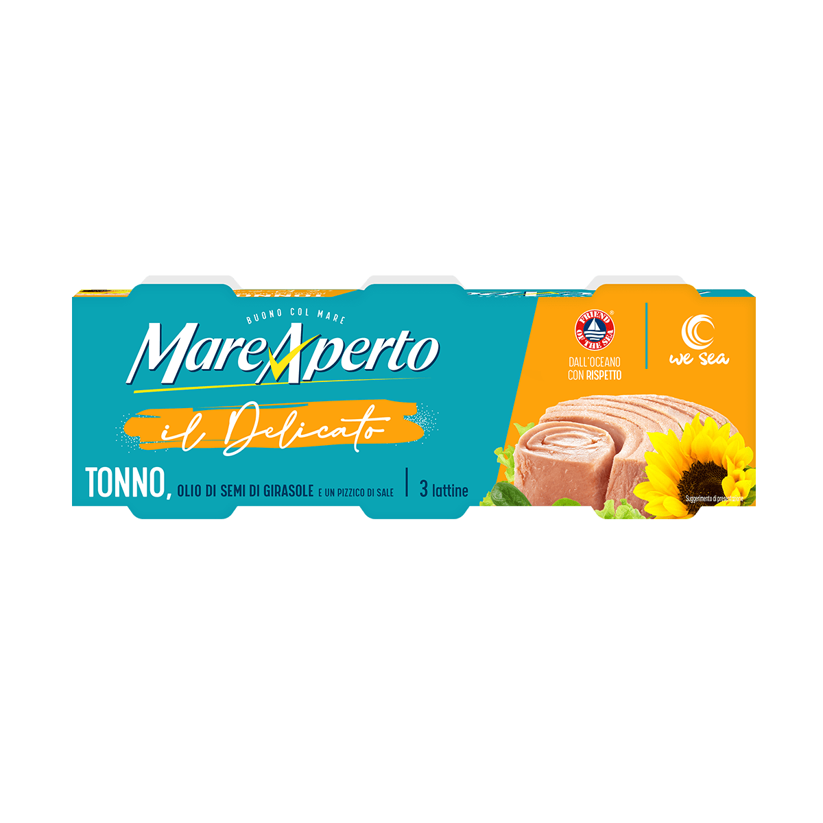 Tuna Mare Aperto në vaj luledielli 32/3x70gr