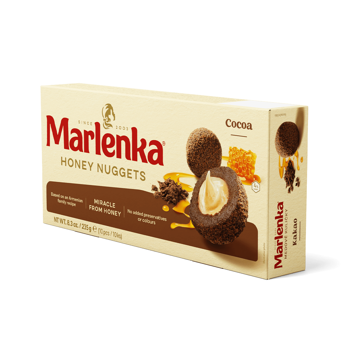 Marlenka Toptha mjalti me kakao 12/235gr