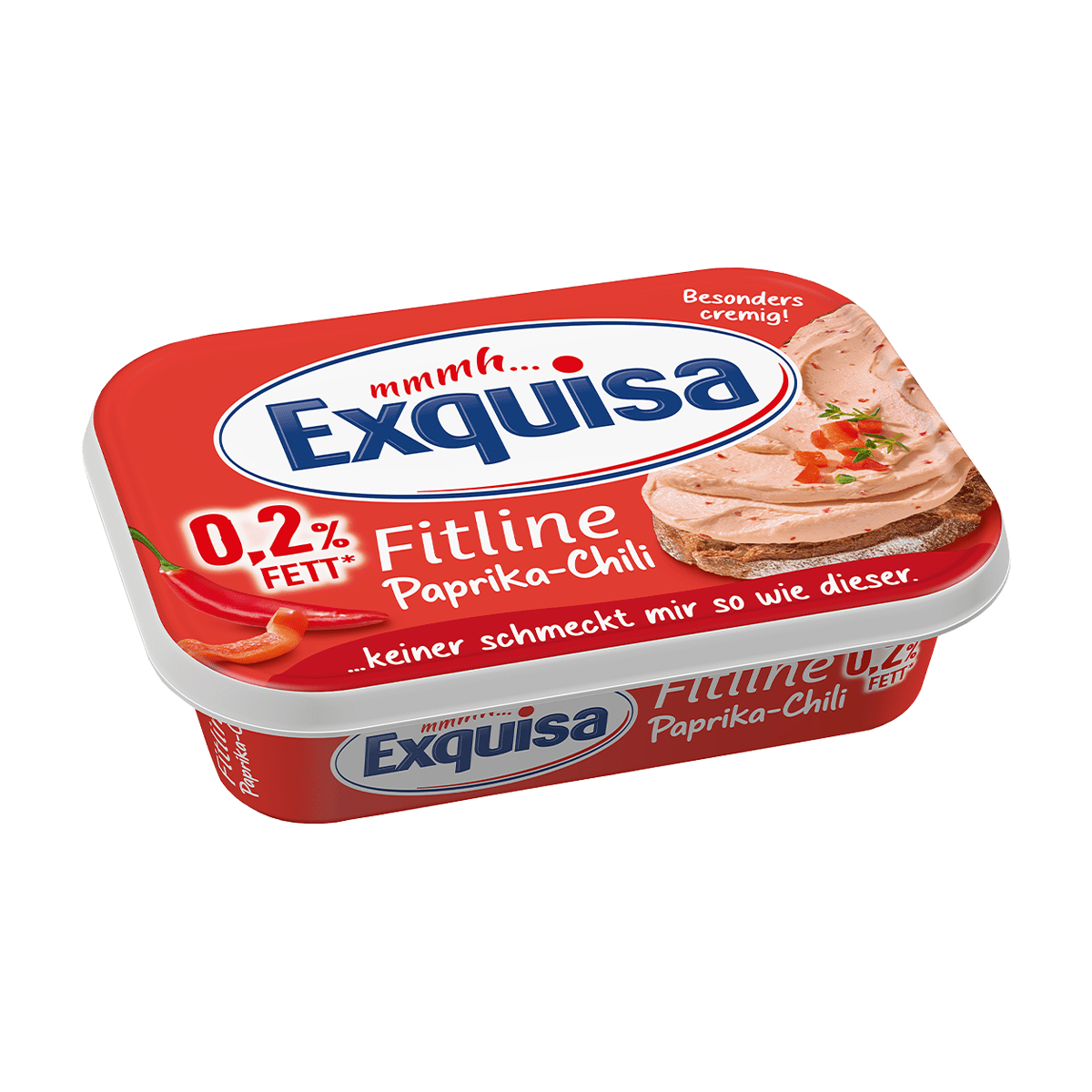 Exquisa cream cheese Fitline paprika-chili 0,2% 10/175gr