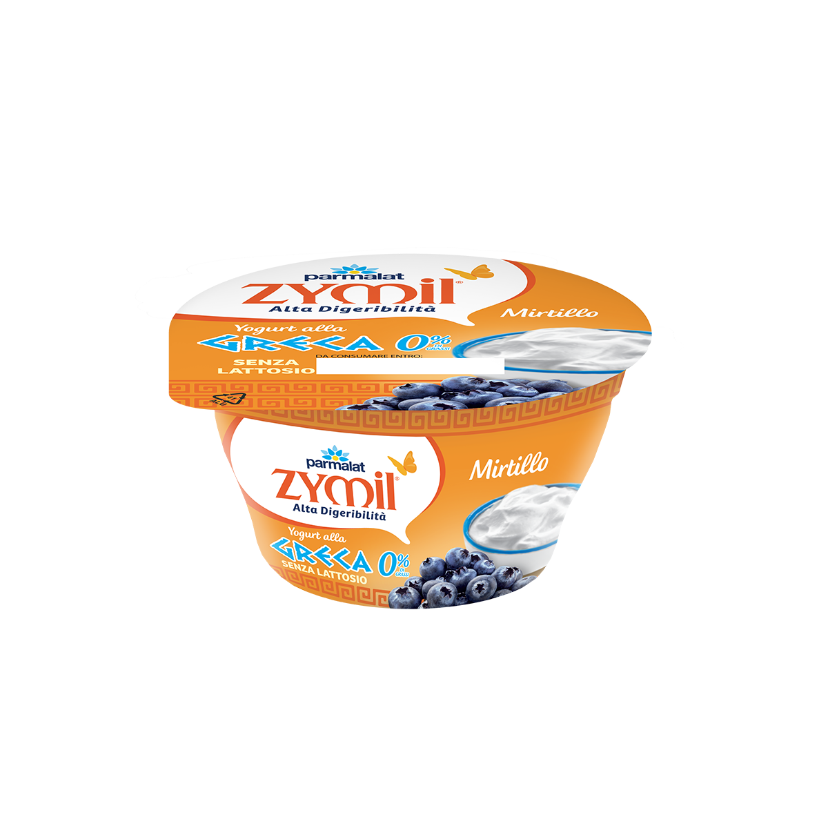 Jogurt Grek Parmalat Zymil, boronicë, pa laktozë 150gr