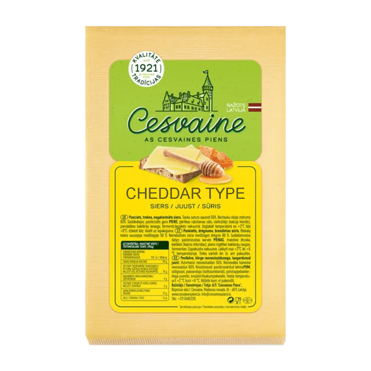 Djath cheddar i bardhë 4/ca. 2,5kg