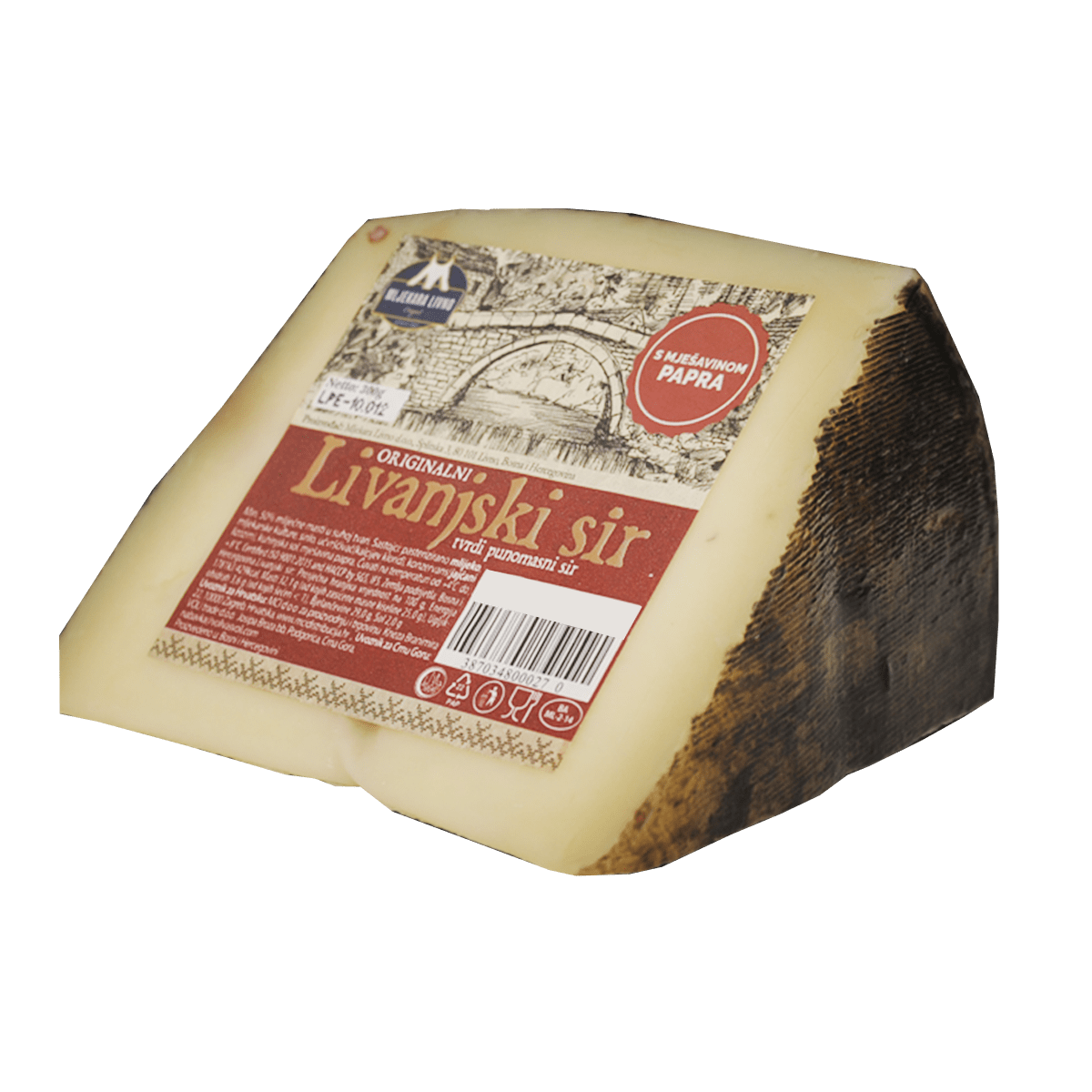 Livno kaçkavall me piper 7/300gr