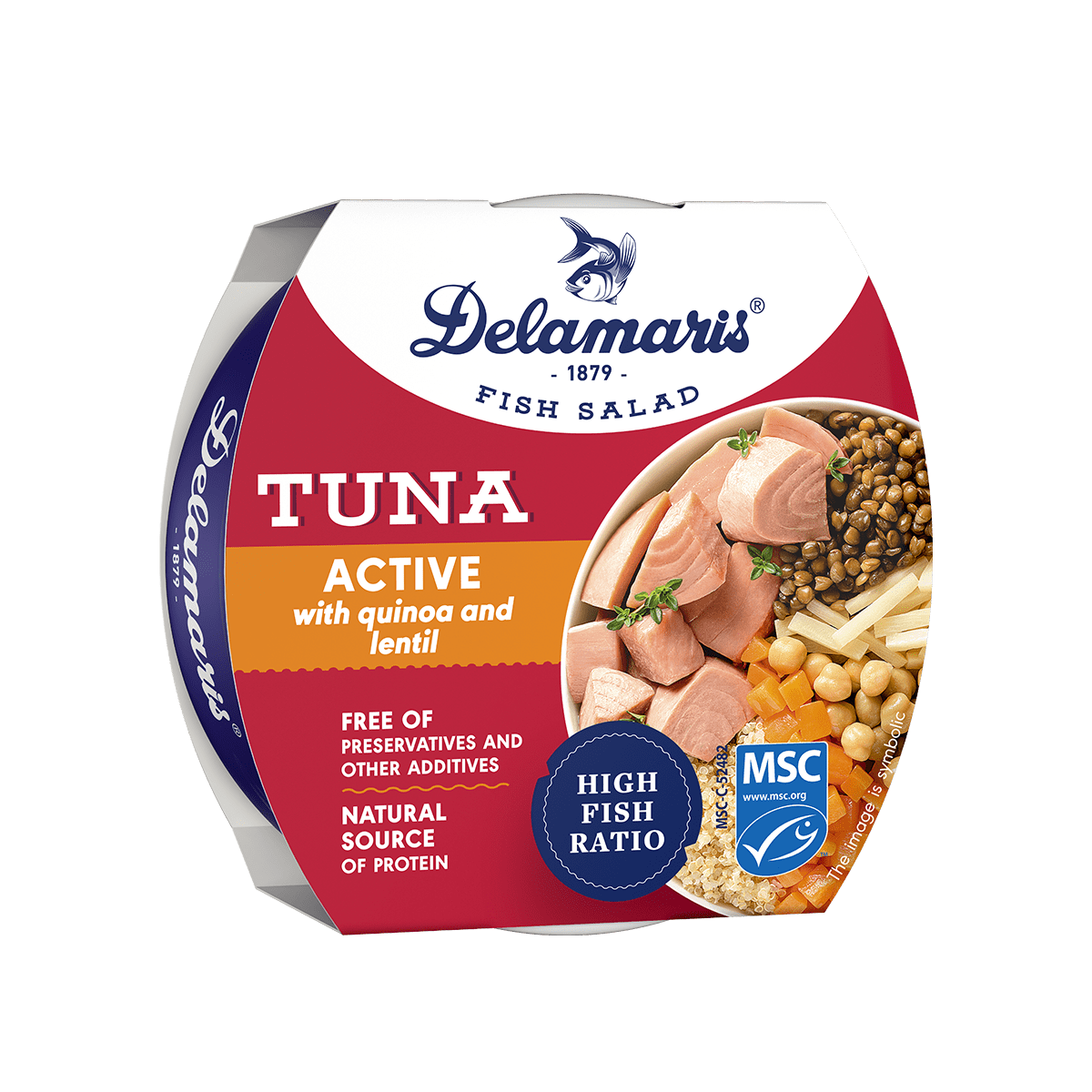 Tuna Active me kinoa & thjerrëza 10/170gr