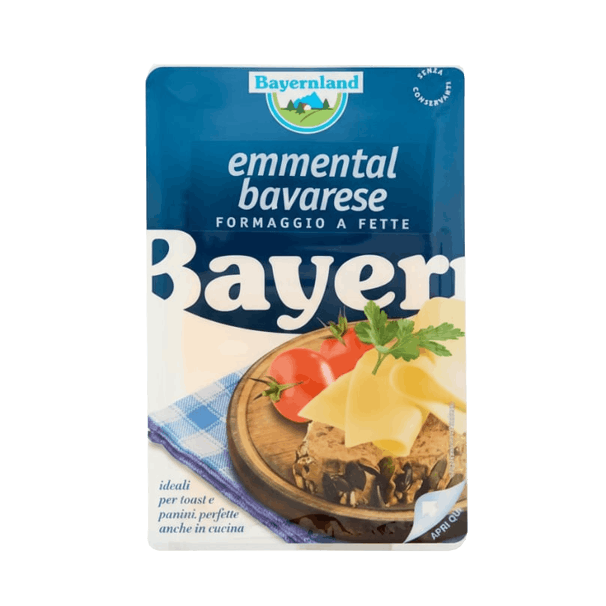 Emmental Cheese Slices 45% 12/140gr