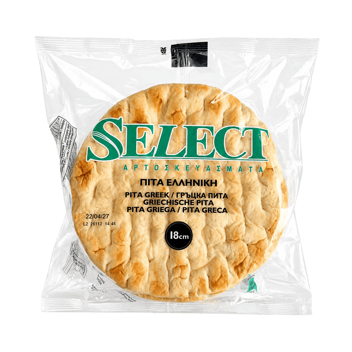 Greek Pita 18cm 12/800g(10*80g)