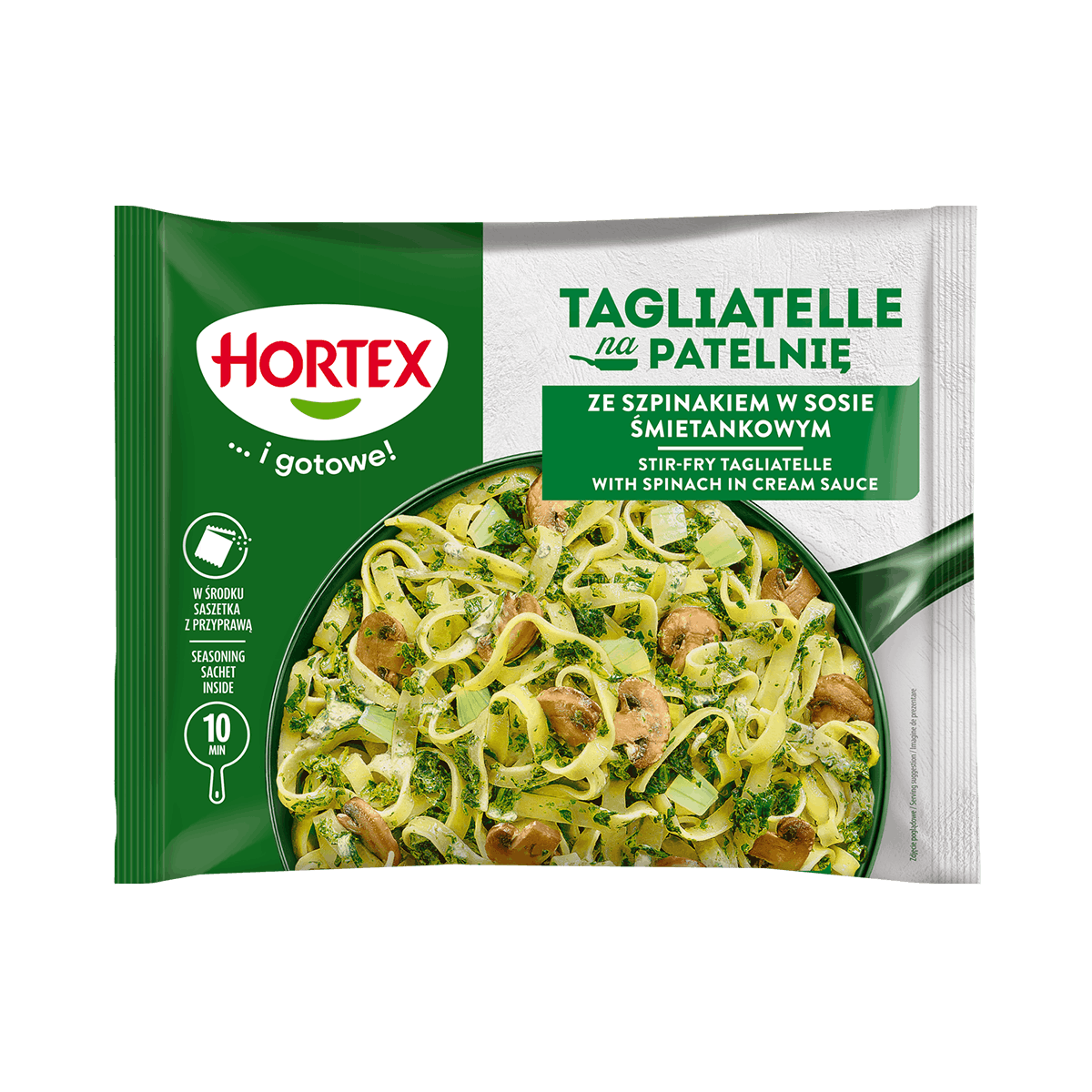 Hortex perime të fërguara pasta/spinach 8/450g