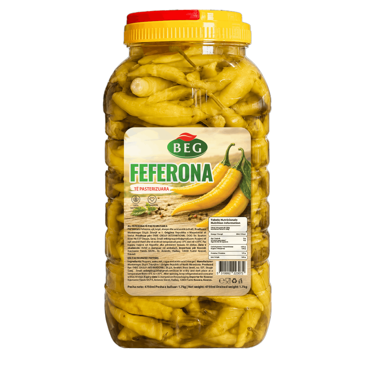 Feferona 1/4,75kg