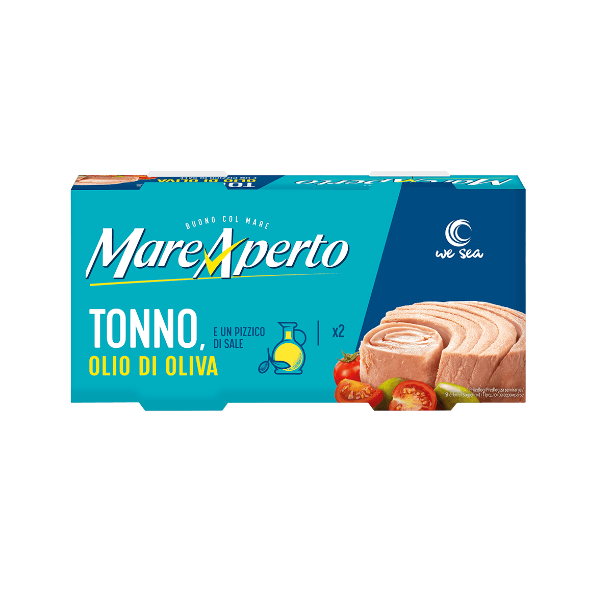 Tuna Mare Aperto në vaj ulliri 24/2x145gr