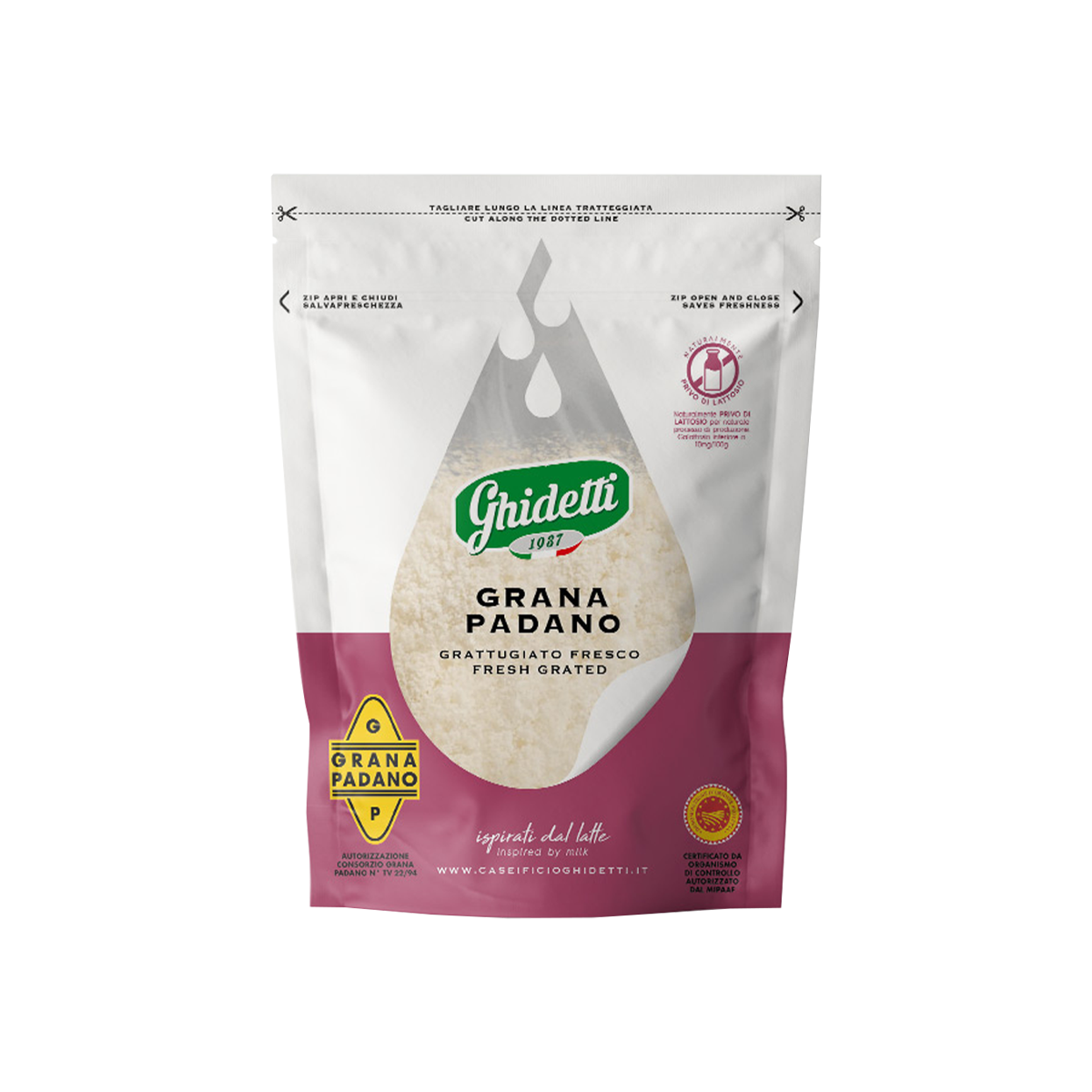 Ghidetti Grana Padano i grirë 20/90gr