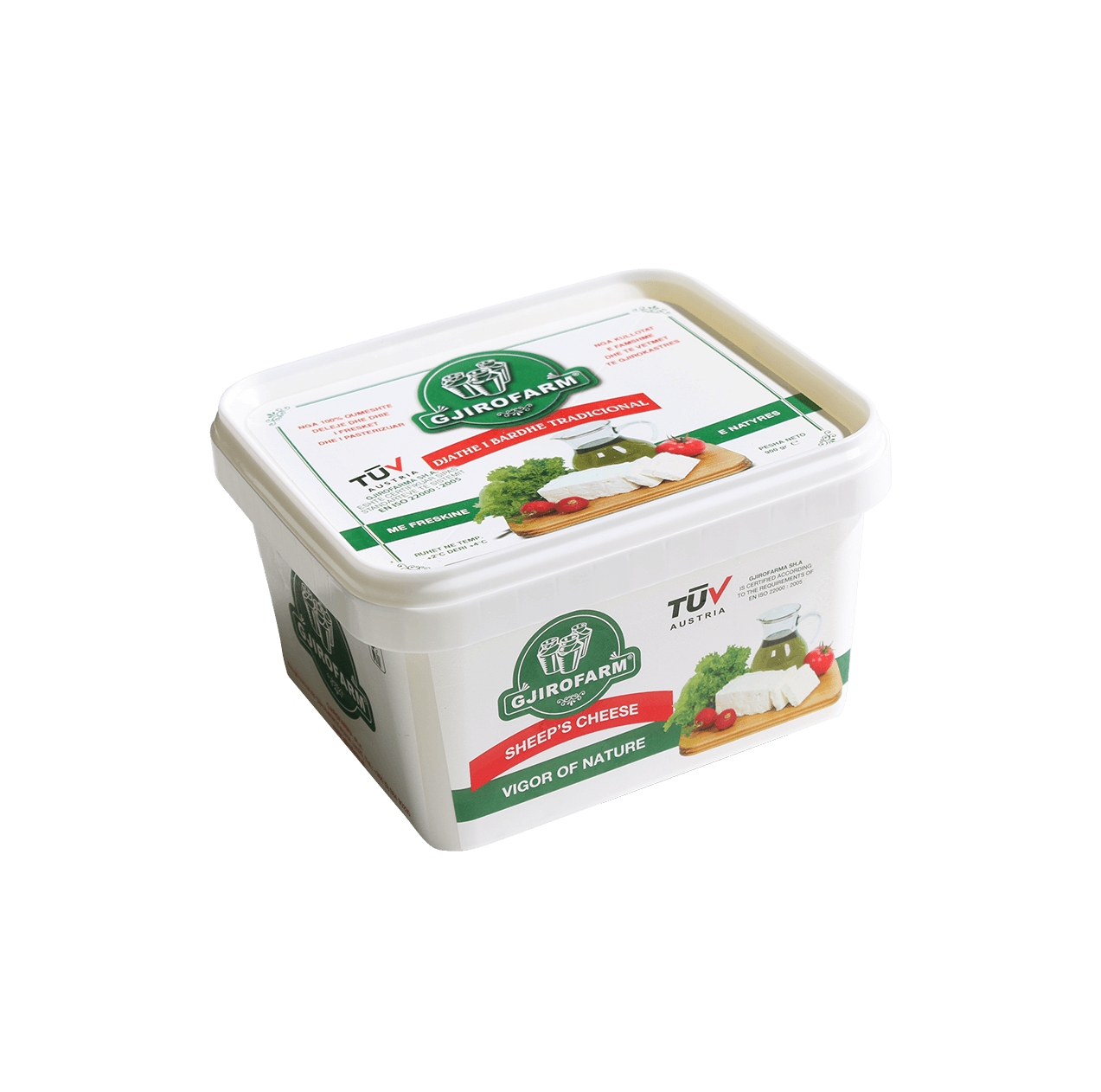 Gjirofarm Djathë i bardhë dele 12/360gr